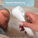Greater Goods No-Touch Infrared Digital Thermometer for Adults, Kids, and Babies, Forehead Thermometer with Ergonomic Grip, Fever Alarm, White by TinyTreasures Baby Boutique