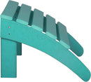 WestinTrends Outdoor Ottoman, Patio Adirondack Ottoman Foot Rest, All Weather Poly Lumber Folding Foot Stool for Adirondack Chair, Widely Used for Outside Porch Pool Lawn Backyard, Turquoise by CozyNest Decor