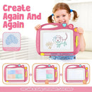 Magnetic Drawing Board, Toddler Toys for Age 1 2 3 Boys Girls, Toddler Drawing Board, Birthday Easter Christmas Halloween Kids Toy Gifts for Boys and Girls by TinyTreasures Baby Boutique