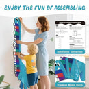 Personalized Name Growth Chart for Wall, Dinosaur Book Wooden Growth Chart Kids Height Chart, Wall Measurement for Kids, Height Chart for Wall, Growth Ruler for Toddler Playroom Decor by CozyNest Decor
