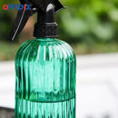 OFFIDIX Glass Spray Bottle, Fine Mist Plant Mister Handheld Pressure Spray Bottles,0.4L/13.5oz Watering Can with Adjustable Nozzle for Outdoor Indoor Gardening and Cleaning Work (Green) by GreenHaven Gardens