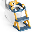 Potty Training Seat, Upgrade Toddler Toilet Seat for Kids Boys Girls, 2 in 1 Potty Training Toilet for Kids, Splash Guard Anti-Slip Pad Step Stool（Blueyellow） by TinyTreasures Baby Boutique