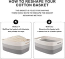 Large Storage Basket for Organizing, Woven Rope Basket for Shelves, Closet Organizer Bins for Clothes, Blanket, Toys, Baby Nursery Storage, 17.7" x 13" x 7.87", 2 Packs Gradient Grey by TinyTreasures Baby Boutique