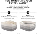 Large Storage Basket for Organizing, Woven Rope Basket for Shelves, Closet Organizer Bins for Clothes, Blanket, Toys, Baby Nursery Storage, 17.7" x 13" x 7.87", 3 Packs Gradient Grey by CozyNest Decor