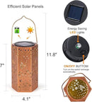2 Pack Hummingbird Solar Lanterns Outdoor Waterproof - Birthday Gifts for Women, Men, Mom, Solar Lights Outdoor Hanging Garden Decor for Outside, Patio, Outdoor, Yard, Lawn, Balcony by CozyNest Decor