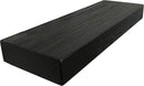 joelsantiques 24 Inch Wooden Floating Shelves for Wall - 24x6x2 in - Made of Natural Wood - Short Heavy Duty Rustic Wall Shelves for Bedroom - Perfect for Bathroom, Kitchen - Black by CozyNest Decor