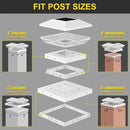 T-SUN Bright Solar Post Cap Lights 6 Pack – Outdoor Waterproof Solar Powered Deck Fence Post Lights for Wooden (4x4/6x6) & Vinyl (4x4/5x5) Posts – 2 Modes for Garden, Patio, Gate, Mailbox, Porch by GreenHaven Gardens