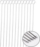 14 Inch Long Square kebab skewers,BBQ Stainless Steel Skewers,12 Pack (BBQ Skewers Square 14inch-12p) by GreenHaven Gardens