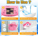 Baby Bath Toys,Light Up Crab Bubble Machine Blower with LED Lights,3 Cute Wind-Up Bath Toys for Kids Ages 1-3 4-8 Toddler Bathub Toy Great Birthday Gifts for Kids by TinyTreasures Baby Boutique