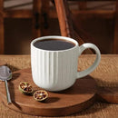 famiware Coffee Mugs Set of 4, Starlight 11 oz Mug Cup Set with Handle for Coffee, Tea, Cocoa, Milk - Ceramic Stoneware Mug Set, Matte White by CozyNest Decor