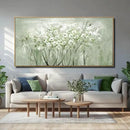 Framed Green Flower botanical Canvas Wall Art 29"x58" Modern Botanical Poster Artwork for Bedroom Living Room Office Kitchen Decor by CozyNest Decor