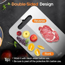 Saliva Titanium Cutting Boards for Kitchen, Cutting Board Double Sided Food Grade, Dishwasher Safe, No Blunt Knife, Chopping Boards with Handle for Meat, Fruit & Vegetable (16x12in) by CozyNest Decor