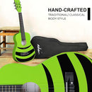 ADM Beginner Acoustic Classical Guitar Nylon Strings Wooden Guitar Bundle Kit for Kid Boy Girl Student Youth Guitarra Online Lessons with Starter Accessories (30 Inch, Geen) by TinyTreasures Baby Boutique