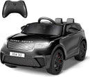 Hetoy Kids Ride On Car with Remote, Licensed Land Rover Kids Electric Car, Ride On Toys for Kids 3-8 with Mp3 Player, Rocking, Pull Rod, Black by TinyTreasures Baby Boutique