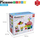 Picasso Cubes 0.5” Pixel Magnetic Puzzle Cube 200 Piece Mix & Match Sensory Toys STEAM Education Learning Building Block Magnets Children Construction Toy Set Stacking Magnet Creative Kit PMC200 by TinyTreasures Baby Boutique