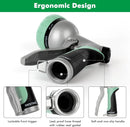RESTMO Garden Hose Nozzle, Heavy Duty Metal Water Hose Nozzle with 7 Adjustable Spray Patterns, High Pressure Hand Sprayer with Flow Control, Best for Watering Plant & Lawn, Washing Car & Pet, Cyan by GreenHaven Gardens