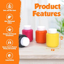 EXTRIC Washable Paint for Kids 12 Color, Non-Toxic Tempera Kid Paint 2 oz Bottles, Vibrant Pigments, Easy-Clean Toddler Paints, Kids Painting Set Arts and Crafts Supplies by TinyTreasures Baby Boutique