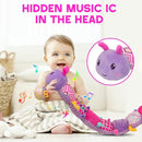 Baby Girls Toys 0-6 Month Baby Stuffed Animal Toys for 0-6 6-12 Months & A Pair of Wrist | Baby Musical Caterpillar Tummy Time Toy | Newborn Infant Sensory Toy for 1 2 Years Old Boys Girls. by TinyTreasures Baby Boutique