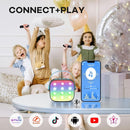 YLL Mini Karaoke Machine with 2 Wireless Microphones, TOP Kids Gifts for Girls Ages 3, 4, 5, 6, 7, 8, 9,10,11,12 +Year Old, 4-12 Years Old Birthday Toy Gift for Girls Boys Party (Black Blue) by TinyTreasures Baby Boutique