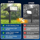 Solar Spot Lights Outdoor, 10 Pack Outdoor Solar Lights for Yard Waterproof, 4 Lighting Modes Solar Landscape Spotlights, Auto On/Off Solar Powered Flood Lights Garden Pathway (Cool White) by CozyNest Decor