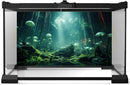 Aquarium Background Foggy Stone Mushroom Green Moss Fish Tank Background Mysterious Green Seaweed Scenery Aquarium Backgrounds White Mushroom Reptile Tank Enclosure Backgrounds Wallpaper 60x24in by GreenHaven Gardens