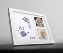 Baby Ink Hand and Footprint Kit – Handprint Picture Frame for Newborns (Safe Clean-Touch Ink Pad for Prints) – Best New Mom and Shower Gift – Foot Impression Photo Keepsake for Girls & Boys – (White) by TinyTreasures Baby Boutique