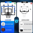 Kids Indoor Basketball Hoop with Scoreboard & Timer,Toddler Adjustable Height Basketball Goal Toy for Outdoor Backyard,Sports Game Play by TinyTreasures Baby Boutique
