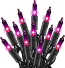 TW SHINE Purple Halloween Lights, 20FT 100 Count Incandescent Mini String Lights, Waterproof Halloween Decorations for Outdoor Indoor Patio Home Party Garden Yard Decor by GreenHaven Gardens