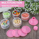 Accmor Formula Dispenser On The Go, 5 Compartments Stackable Formula Container for Travel, Baby Milk Powder Kids Snack Container, BPA Free by TinyTreasures Baby Boutique