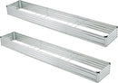 12x2x1ft(2 Pack) Galvanized Raised Garden Bed,Outdoor Planter Box Metal Patio Kit Planting Bed for Vegetables Flowers Herb,Silver by GreenHaven Gardens