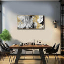 YJYart Line Art Wall Decor Black and Gold Wall Artwork 20"x40" Canvas Wall Art for Living Room Kitchen Wall Picture Ready to Hang by CozyNest Decor