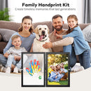 Family Handprint Kit, DIY Craft Keepsake Photo Frame, Hand Print Ornament Kits, Family Gifts for New Parents & Mom & Baby, Grandparents, Couples, Father's Day, Mother's Day, Anniversary by TinyTreasures Baby Boutique