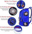 Kid Toddler Boys Girls Backpack Waterproof Cartoon Truck Car Child Snack School Bag Kindergarten Backpack (Red) by TinyTreasures Baby Boutique