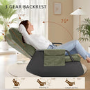 Rocking Chair for Nursery, Modern Upholstered Plush Seating Glider Recliner Chair with High Backrest and Side Pocket, Accent Armchair with Cushions for Living Room/Reading (Blackish Green) by TinyTreasures Baby Boutique