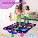 Dance Mat Toys for 3-12 Year Old Girls Boys, Dance Pad with Light Up 8-Buttons & Bluetooth, Music Dance Game with 7 Game Modes, Christmas Birthday Gifts for 3 4 5 6 7 8 9 10+ Year Old Girls Boys by TinyTreasures Baby Boutique