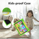 JREN Kids Table 10.1" ｜Android 14 Tablet for Kids｜64GB Storage｜Octa-Core｜WiFi ｜Cameras｜Parental Control｜Kids Content｜Case Included Great Gift for Children Ages 3-12 Years Old Green by TinyTreasures Baby Boutique