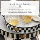 MACKENZIE-CHILDS Watering Can, Outdoor Galvanized Watering Can, Black-and-White Check It Out by GreenHaven Gardens