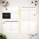 Smart Planner Pro – Undated Daily Planner – Small A5 – Achieve Goals & Increase Productivity – Weekly, Monthly, Work Sections, Organizer Diary with Back Pocket, 3 Satin Bookmarks & Pen Holder by TinyTreasures Baby Boutique