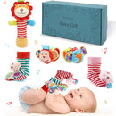 Wrist Rattles Foot Finder Rattle Toy for 0-4 Months Baby, Feet Leg Ankle Socks Arm Hand Bracelet Shaker for 4-8 Months Infant boy & Girl, Gift Set for 0-1 Years Newborn Babies (5 pcs-A) by TinyTreasures Baby Boutique