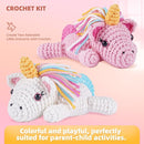 MOREJMTT Crochet Kit for Beginners, Learn to Crochet, Include Easy Knitting Soft Yarn, Step-by-Step Video Tutorial, Hook, Holiday Birthday Gift for Adults and Kids(Unicorn) by TinyTreasures Baby Boutique