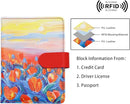 Melsbrinna RFID Passport Holder for Travel, Unisex Adults, Red, PU Leather, RFID Blocking, Passport Cover by TinyTreasures Baby Boutique