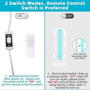 UV Light Sanitizer,UVC Home Disinfection Device 4-Speed Timing and Remote Control,Ultraviolet Light Sanitizer,UV Lamp for Whole Room,White by GreenHaven Gardens