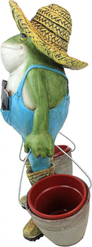 Design Toscano Buckets The Garden Frog Statue by GreenHaven Gardens
