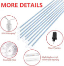 2-Pack 4th of July Lights Outdoor, 18 Tubes 432 LEDs Meteor Shower Lights Plug in, Patriotic String Lights Cascading Lighting for Inpendence National Memorial Day Garden Tree Decor(Red Blue and White) by GreenHaven Gardens