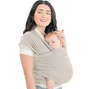 KeaBabies Baby Wrap Carrier - All in 1 Original Baby Carrier Newborn to Toddler Sling, Easy to Wear, Hands Free Bonding, Lightweight, Breathable Infant Wraps (Stone Gray) by TinyTreasures Baby Boutique