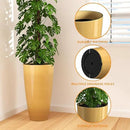 QCQHDU 21 inch Tall Planters for Indoor & Outdoor Plants, 2 Pack Sturdy Plant-Flower-Tree Pots for Front Porch Patio Deck Living Room Decor by GreenHaven Gardens