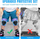 Knee Pads Elbow Pads Wrist Guards Set for Kids,Upgraded Protective Gear for Toddle 4-12 Boys or Girls Children Roller Skating Scooter Skateboarding Bike Roller Blade by TinyTreasures Baby Boutique