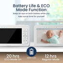 Babysense True Sleep HD Video Baby Monitor with Camera and Audio & Baby Sleep Breathing Movement Monitor, No Wifi, Non Wearable Non Contact Monitoring with 2 Under-Mattress Sensors, Full Crib Coverage by TinyTreasures Baby Boutique