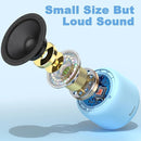 Bobtot Portable Bluetooth Speakers with Strap Easy to Carry, Wireless IPX5 Waterproof Mini Speaker with Loud Stereo Sound, 20 Hours Playtime, Rechargeable Battery, Built-in Microphone, Blue by TinyTreasures Baby Boutique