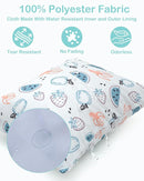 ALVABABY 3 Cloth Diaper Wet Dry Bags Waterproof Reusable with Two Zippered Pockets Travel Beach Pool Daycare Soiled Baby Items Yoga Gym Bag for Swimsuits or Wet Clothes Small Medium Large 3L-ZM29 by TinyTreasures Baby Boutique